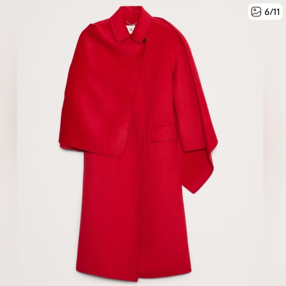 Banana Republic OVERSIZED DOUBLE-FACED CAPE COAT NWOT SIZE S/M - Picture 5 of 7